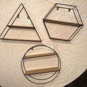 Target Triangle, Hexagon, and Circle Shelves